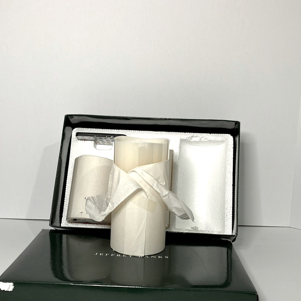 Jeffrey Banks pillar “candles” battery operated, remote control color changing